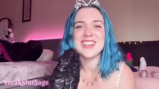 Bad Dragon creampies Princess’s asshole with an intense toy