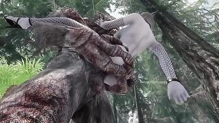 Dark Elf gets her pussy smashed by a monster cock