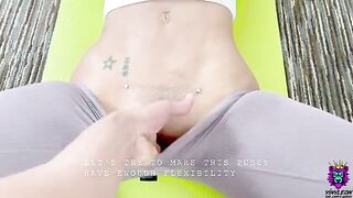 The naive yoga student gets stretched and fucked hard