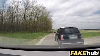 Uniformed Fake Cop screwed driver in the police car