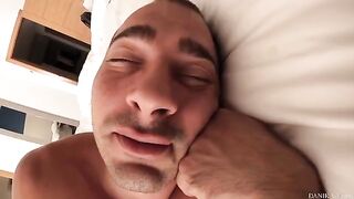 Good morning sex with Italian stallion Steve Mori and his sweetheart after breakfast