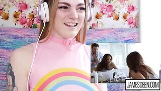 Carly Rae Summers reacts to a hardcore compilation