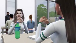 The student seduced a professor to fuck her