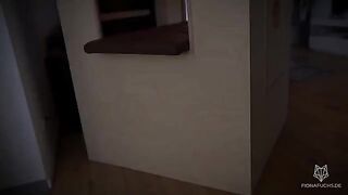Fiona Fuchs experiences intense pleasure through a glory hole in German