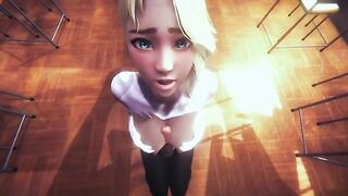 POV Spider Gwen has sex with you (3D PORN 60 FPS)
