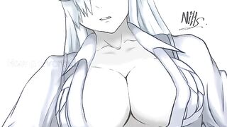 WBC catches you slacking off with this hot anime girl who will make you cum