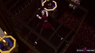 Ada Wong captured by a police zombie girl and fucked