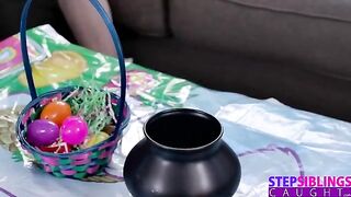 Step-sis challenges her bro to find her secret Easter egg to get magical powers