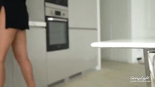 Pervert guy masturbates and his step mom helps him to finish