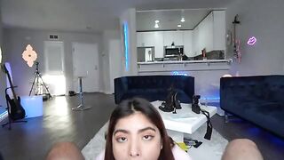 The sexual slut Hazel Heart tastes the long dick of a man