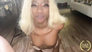 A cute girl saddled a tiny stallion and got fucked hard