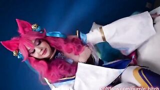 Spirit Blossom Ahri gets her juicy pussy railed in a steamy scene