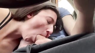 Real couple has sex on the public road