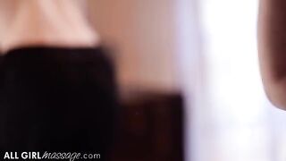 A masseuse gave a sensual massage to her client Lena Paul
