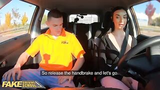 Fake driving school lesson turns into steamy session with Lady Gang