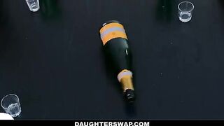 Pervert guys screwed sluts Cielo West and Kourtney Rae in a daring game