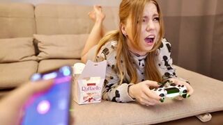 Guy finished with Lovense, then Kisankanna was fucked in the throat