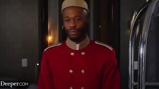 The bride-to-be receives special treatment from the hotel staff in a captivating scene