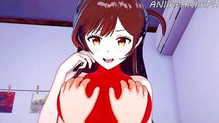 Hentai Chizuru Mizuhara offers her body for rent in this special service video
