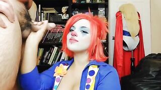 The girl quit her job as a clown porn actress