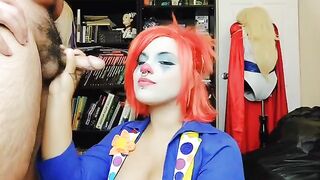 The girl quit her job as a clown porn actress