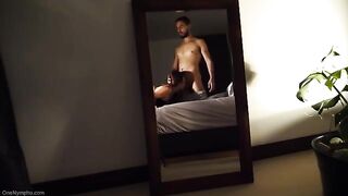 A gorgeous girl made a blowjob and got cum on her tits