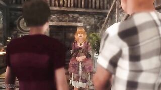 Harry Potter has a steamy encounter with a seductive stepsister in this 3D hentai video