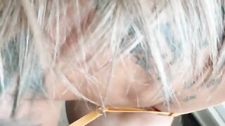 A hot girl with crazy blue eyes gets fucked hard in POV