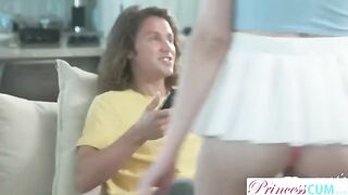 You're going to give your stepsister all of your cum - Step Brother Sex