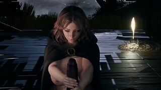 Elden Ring Melina gets fucked hard and creampied in this hot animation