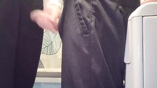 A wife invited a guy for lunch and fucked him in the bathroom