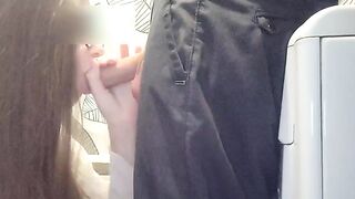 A wife invited a guy for lunch and fucked him in the bathroom