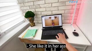 A stepson got caught masturbating to pictures of his hot stepmom