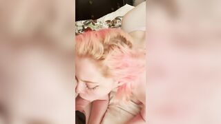 A woman made a mess of her mouth by fucking with her husband
