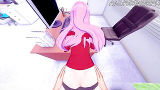 Cute Shikimori Micchon gets fucked from behind in this hot hentai scene
