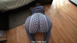 She’s stuck again and once more she thanks her stepbrother. It’s become a thing
