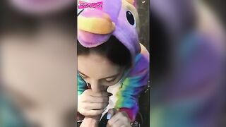 A girl ran away after getting fucked outdoors as a prank