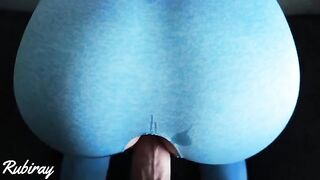 I got my pussy cum after doggy style sex in yoga pants