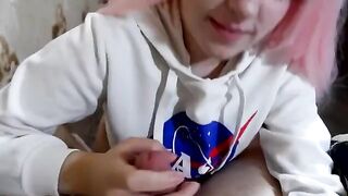 The girl was reading a book but her penis interrupted her