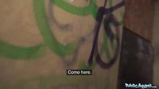 An 18-year-old girl knows how to please in a steamy basement scene