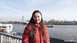 First rimjob and porn with Asia College Girl Luna I, rough fuck by German Scout