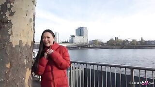 First rimjob and porn with Asia College Girl Luna I, rough fuck by German Scout