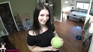 She’s so obsessed with cum, she’s down to fuck anyone for it