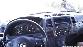 A young beauty got a ride and paid with her body in a steamy scene