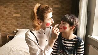 The sexy mime is hungry for passion and loves to be dominated