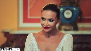 Stunning Venera gets her ass gapped and stuffed with cocks in an intense TUSHY scene