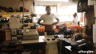 Mickey Mod and pregnant Maxine Holloway have passionate sex in public
