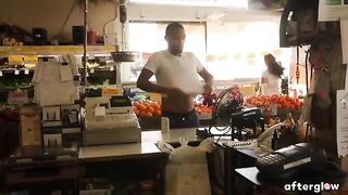 Mickey Mod and pregnant Maxine Holloway have passionate sex in public