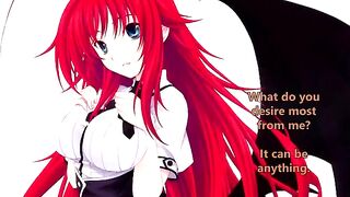 Rias welcomes her new servant - a spicy hentai JOI treat