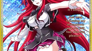 Rias welcomes her new servant - a spicy hentai JOI treat